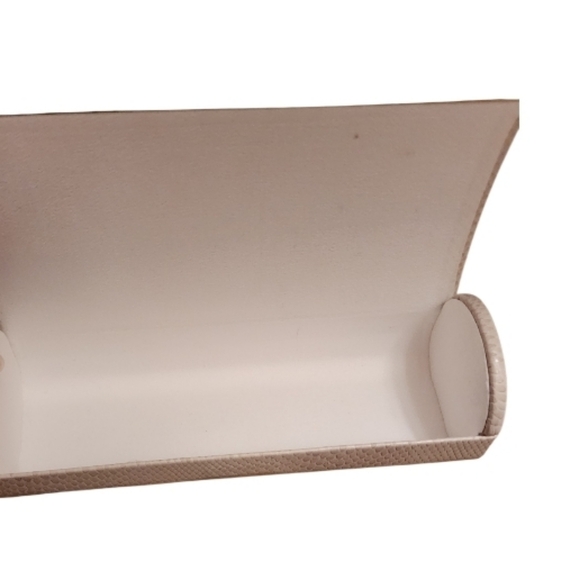 JIMMY CHOO Sunglasses Hard Case  Taupe Embossed Snakeskin with Gold Logo - Picture 3 of 13